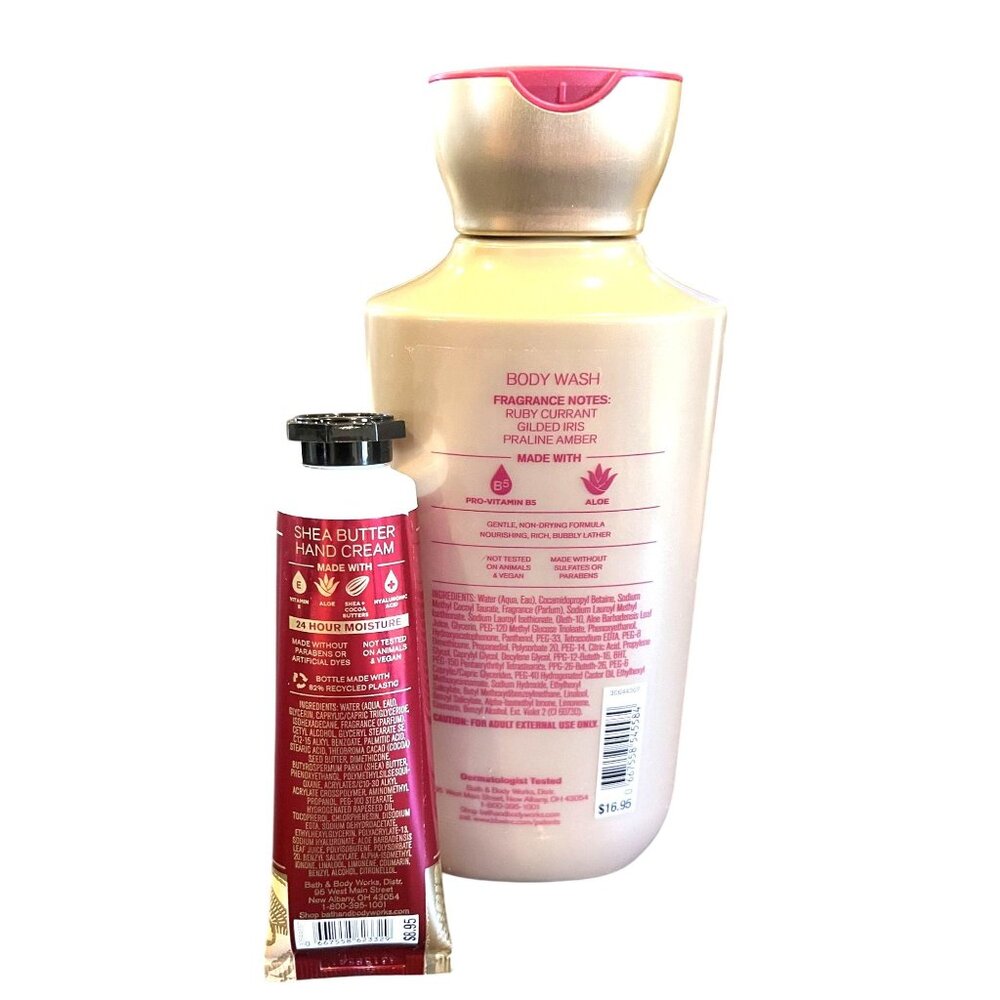Bath and Body Works LUMINOUS Body Wash 10 Fl Oz + Shea Butter Hand Cream 1 Fl Oz - Picture 2 of 2